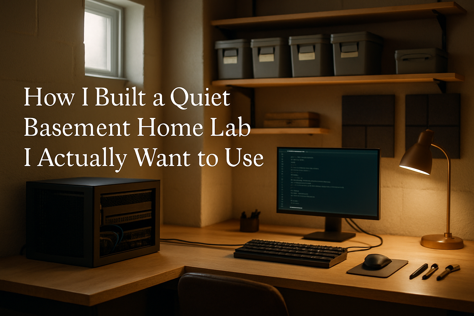 Featured image for Setting Up a Quiet, Productive Basement Home Lab for Weekend Projects