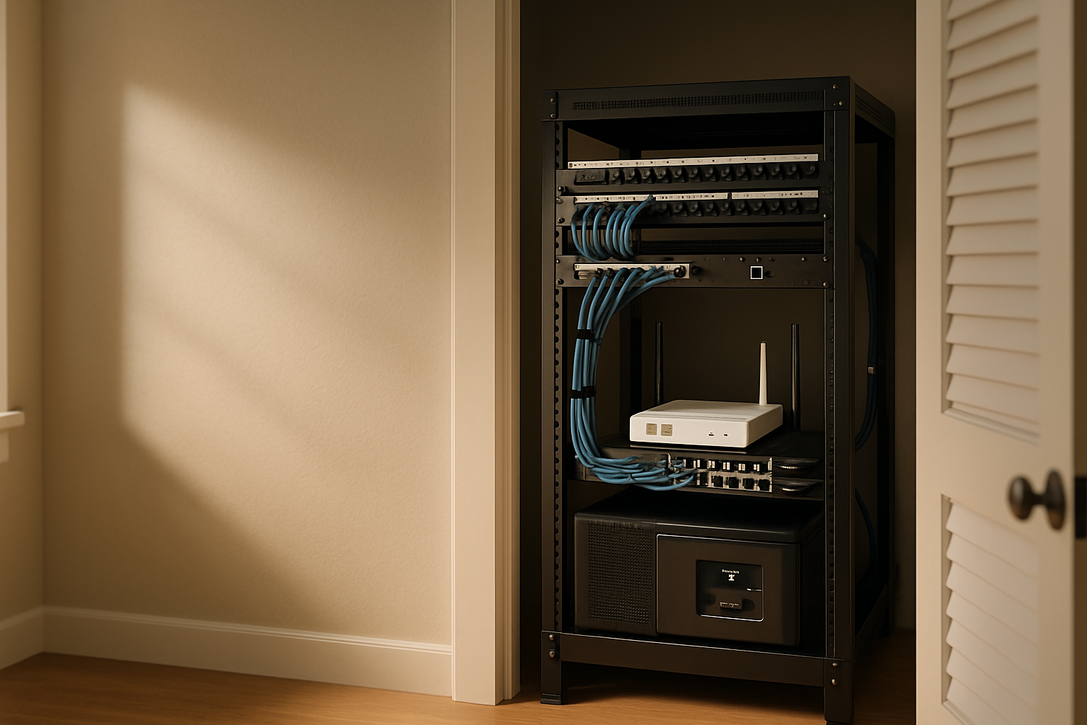How I Built a Quiet Utility-Closet Network Rack That’s Actually Easy to Service