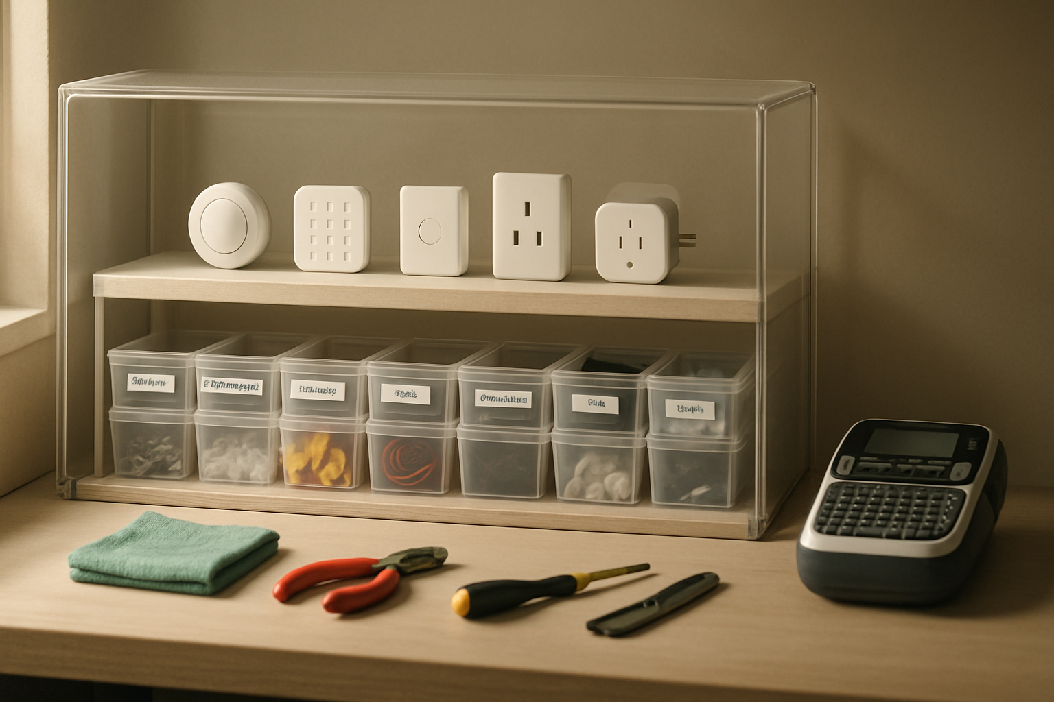 How I Built a Dust-Controlled Shelf Station That Keeps My Smart Home Parts Under Control