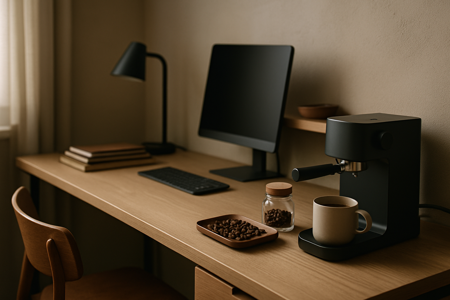 Featured image for How to build a premium desk-side coffee corner that improves focus without cluttering a small home office