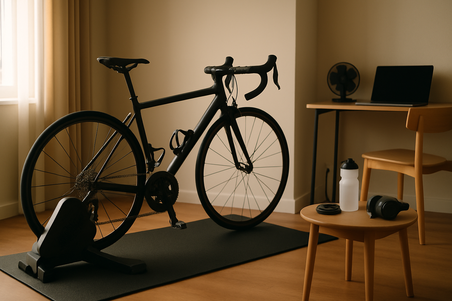 Featured image for How to build a low-noise, apartment-friendly indoor cycling corner that actually fits a work-from-home routine