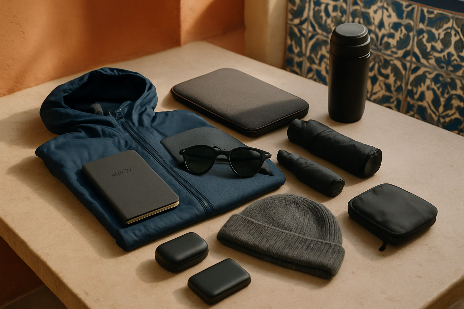 My favorite compact weather-proof gear for working outside in Lisbon